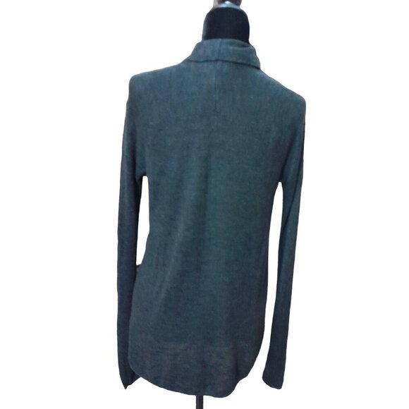 Banana Republic Easy Open Linen-Blend Cardigan Black Size M - Picture 4 of 9